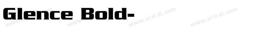 Glence Bold字体转换